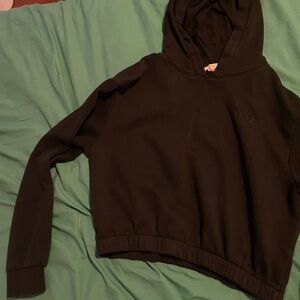 H&M Black Hooded Crewneck Sweater